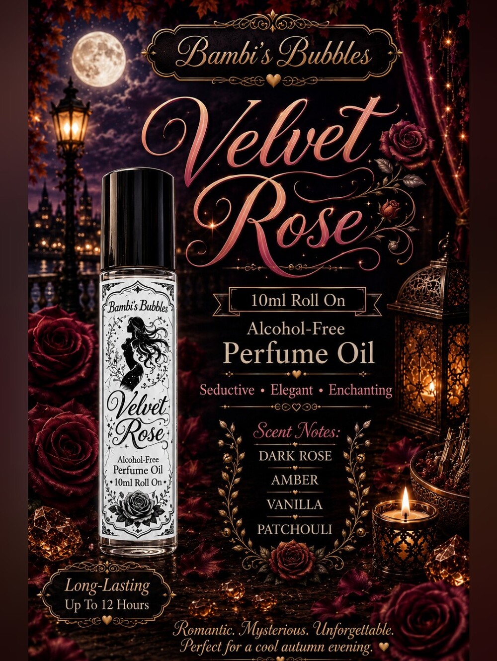 BACK & NEW SCENTS Bambis Bubbles Hand Crafted Alcohol- Free 10ml Roll On Perfume - Picture 2 of 11